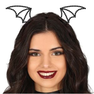 Bandolete com Morcego Pedras Preciosas Pretas