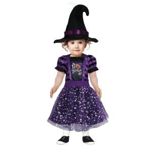 Fato Bruxa Roxa bebe 12/18