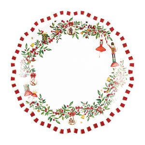 Pratos Papel Christmas Vintage 27cm
