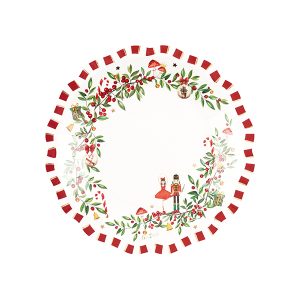Pratos Papel Christmas Vintage 21cm