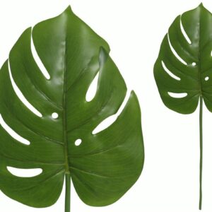 Folha Tropical Verde Monstera 80