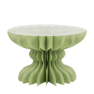 Prato Papel Redondo pé Bolo Verde Lima 25