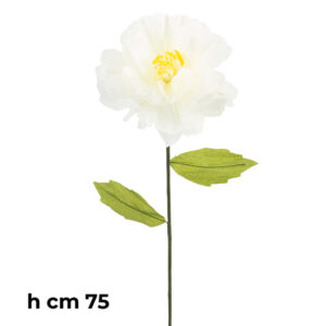 Flor papel Marfil 75