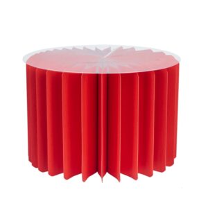 Coluna Cilindrica Vermelho Papel 20