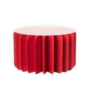 Coluna Cilindrica Vermelho Papel 10