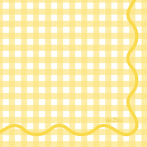 Guardanapos Quadrados Papel 3F PicNic Amarelo