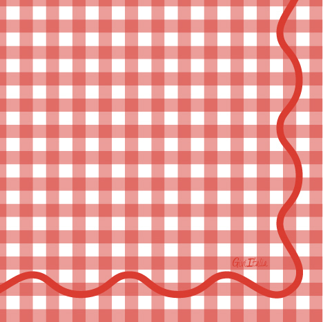 41845Vichy_Red Guardanapos Quadrados Papel 3F PicNic Vermelho