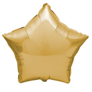 Balão Foil Estrela cor Dourado Brilhante 19