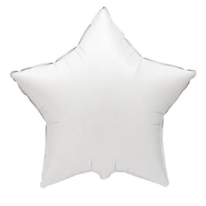 Balão Foil Estrela cor Branco 19