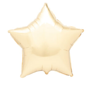 Balão Foil Estrela cor Marfim 19