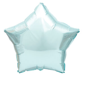 Balão Foil Estrela cor Azul Claro 19