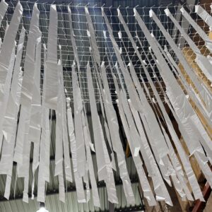 Rede Bandeiras Fita Branco 3m