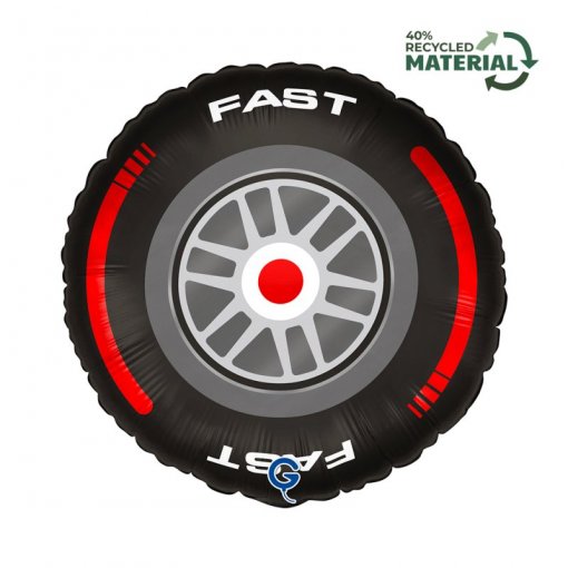 BG78237 Balão Foil Redondo PNEU CARRO 18