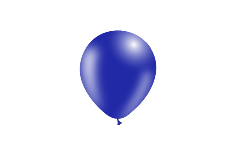 BHG45P35 Balão Latex AZUL OCEANO 18 10un