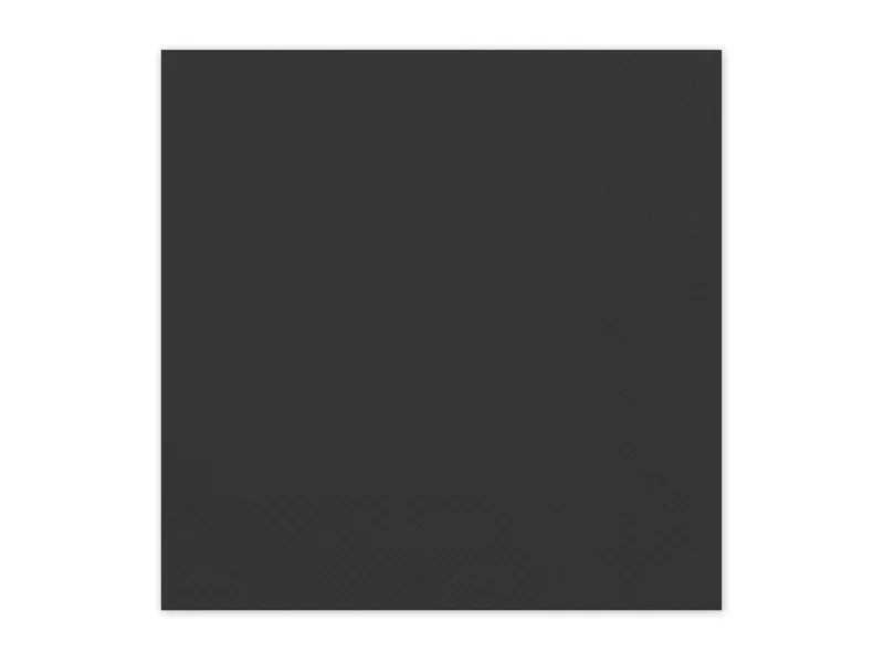 BPD09566 Guardanapos Papel Quadrado Preto
