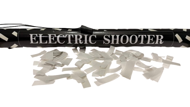 B4194 Lança Confetis Branco 80cm Elétrico