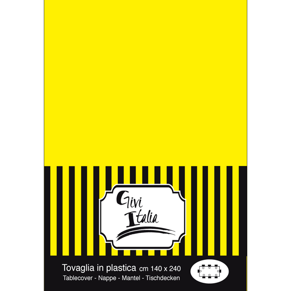 B621.86 Toalha em Plástico cor Amarelo