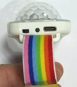 Pulseira luz led RGB