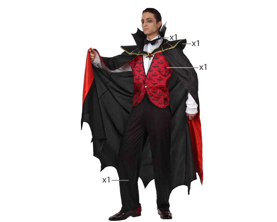 C12262 Fato Vampiro Homem XL