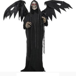 Esqueleto Túnica Negra Asas 170cm