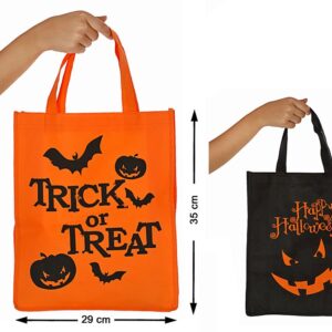 Saco Doces Halloween Laranja Preto