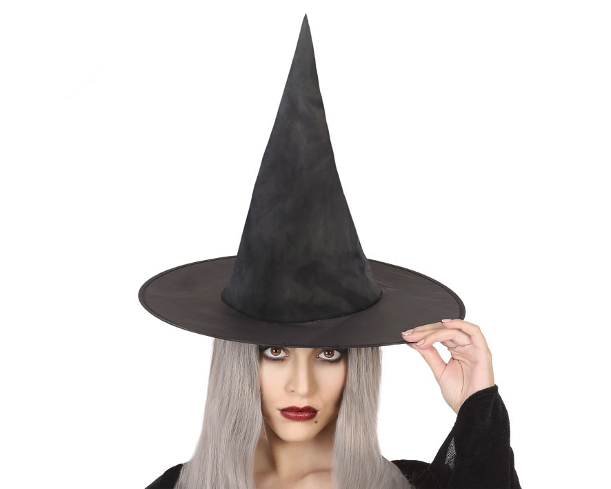 C62811 Chapéu Bruxa Preto Adulto