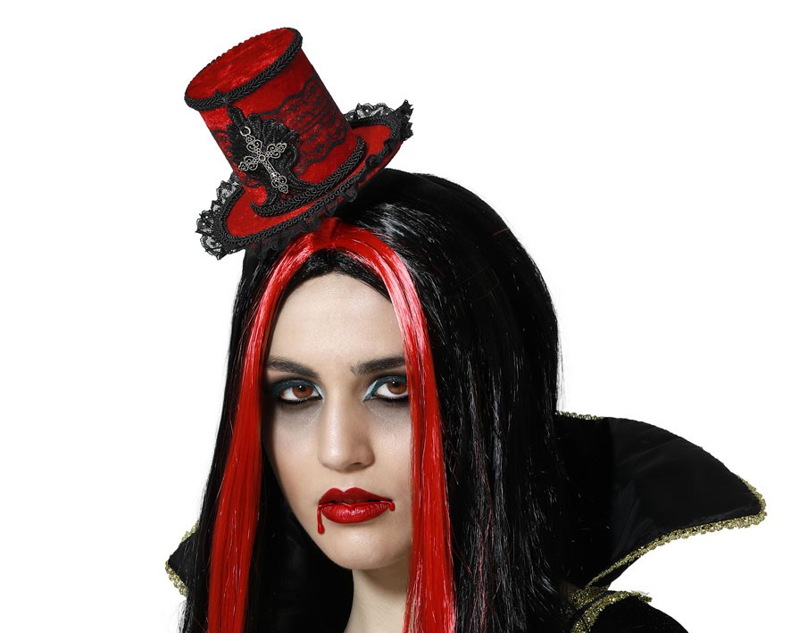 C71856 Bandolete Chapéu Vermelho Preto