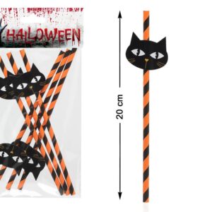 Palhinhas papel 20cm Gatos