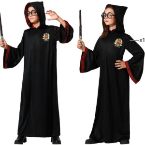 Fato Estudante Magia Vermelho menino Tamanho 5/6