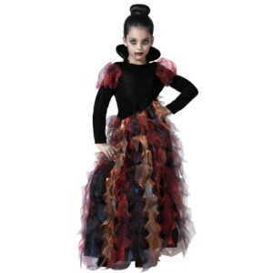 Fato Vampira menina Tamanho 7/9