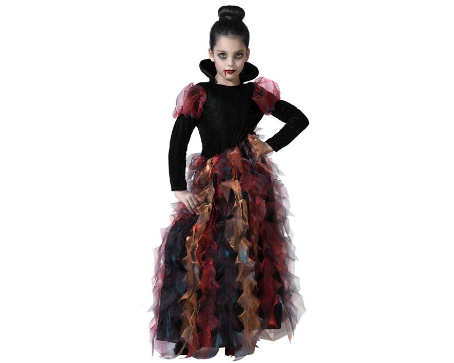 C74488 Fato Vampira menina Tamanho 10/12