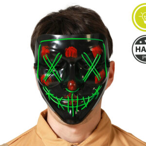 Máscara PVC Halloween Luz Verde