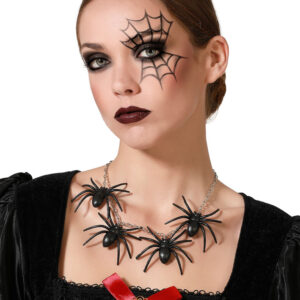 Colar 4 Aranhas Pretas