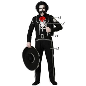 Fato Esqueleto Mexicano Homem XL