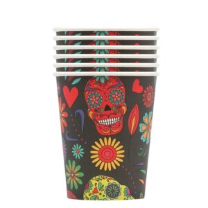 Copos Papel 270ml Caveiras Mexicanas